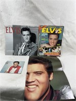 Lot Of 4 Elvis Items Poster Calendar Magazines