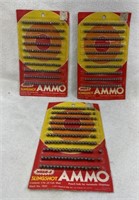 Lot Of 3 Vintage Wham O .25 Cal Slingshot Ammo