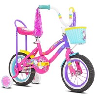 FM8357  Unicorn Girls Bike Pink  Purple