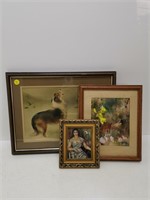 3 framed photos