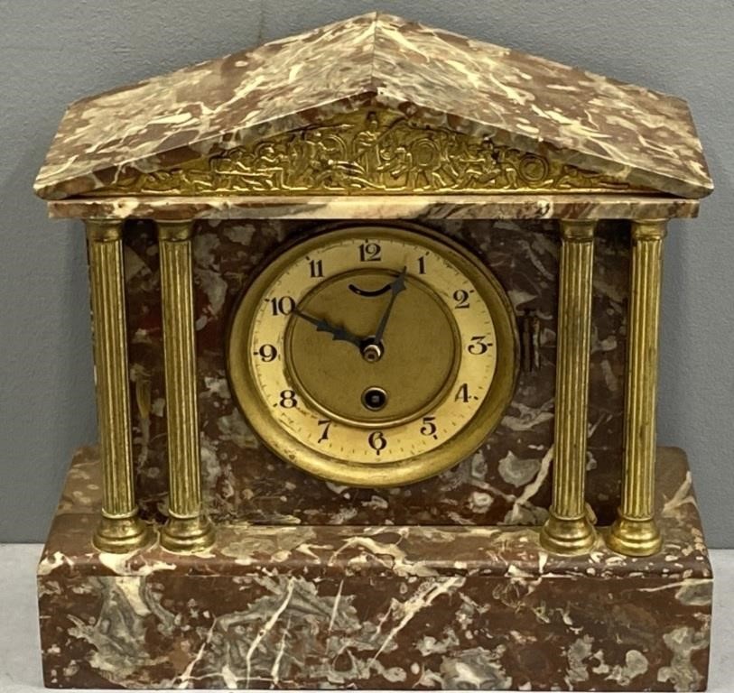 Antique Marble Case Shelf Clock