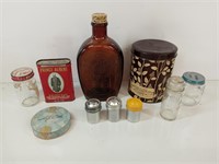 F8) Vintage Tins & Bottles