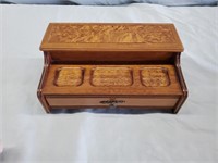 Vintage Centurion Wooden Jewelry Box