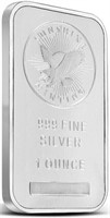 S - 1oz .999 FINE SILVER BAR