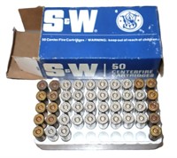 partial box Smith & Wesson .38 cal cartidges