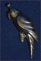Sterling Silver Parrot Pendant Pin