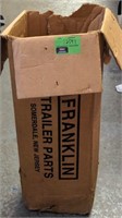 Box of Franklin Trailer parts