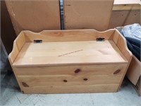 35" Pine Bench Chest