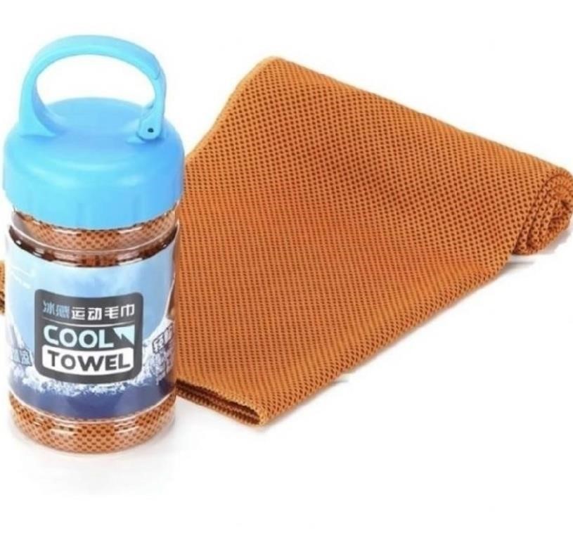 Orange Microfiber Cooling Towel