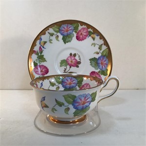 ROYAL CHELSEA TEACUP & SAUCER