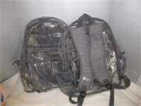 2pc NEW Clear Back Packs - My Story