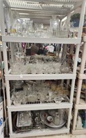 4 Shelves of Glassware