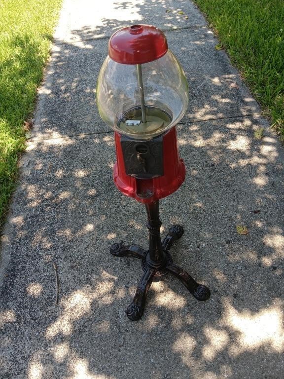 Vintage bubble gum machine.