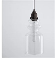Oil Rubbed Bronze Glass Dimmable Pendant
