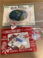 Vintage CHRISTMAS Labels, Die Cuts, Ephemera, etc