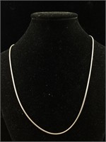 14K White Gold  necklace 15 " long 6.3g