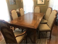 Wood Dining Table 42" x 76" includes two leafs