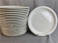 19 Tuxton White 10-1/4'' China Plates