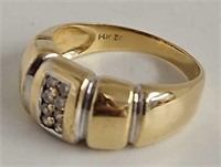 14kt gold and diamond ring