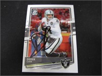 2021 OPTIC DEREK CARR AUTOGRAPH COA