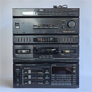 Pioneer Dual Cassette Stereo System & CD Player
