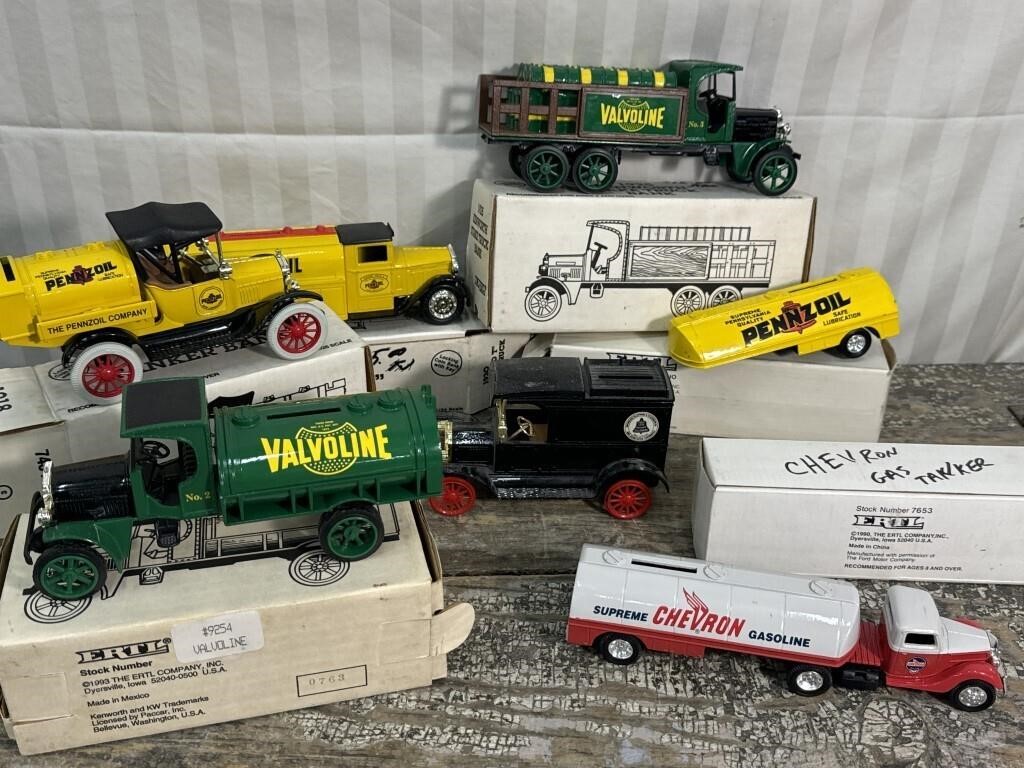 ERTL truck/tanker banks - PennZoil, Valvoline,