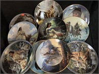10 NATIVE AMERICAN THEMED 8 “ PLATES