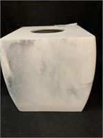 FAUX MARBLE TISSUE BOX COVER