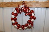 Christmas Wreath Made with Bells