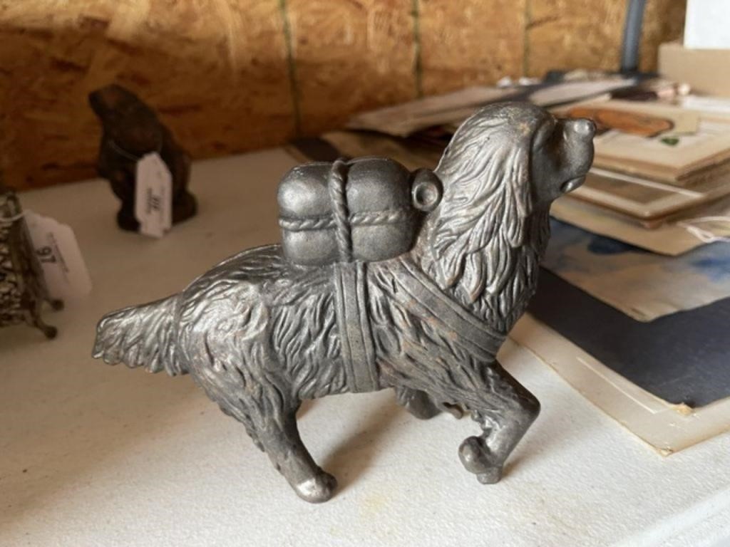 Metal Dog Coin Bank