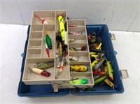 Blue Adventure Tackle Box Full Of Lures