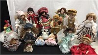 14 Collectible Dolls P4A
