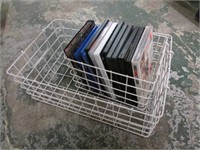 DVD MOVIES & WIRE BASKETS