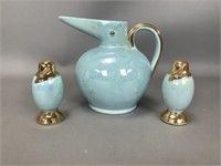 Lusterware Turquoise and Gold
