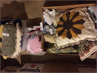 3 Boxes: Textiles and Pillows