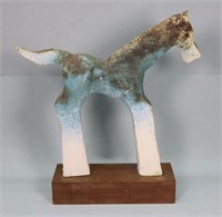 BALOSSI, John Pottery Horse Sculpture, 1990