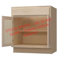 H.B. Sink Base Cabinet, 30x24x34.5in, Unfinished