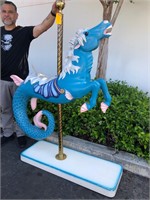 Painted Carousel Merhorse Full Size Missing Eye