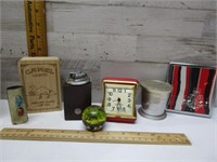 TABLE LIGHTER, TRAVEL, CLOCK, & MORE