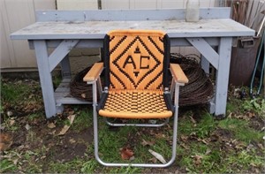 Work Bench & Folding Chair