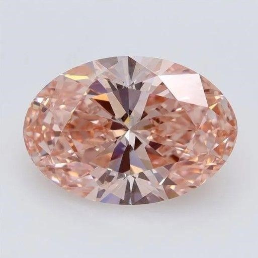 IGI Cert 2.17 Carat Oval fancy Vivid Pink Diamond