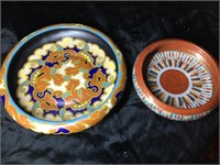 Handmade bowls.  One from Holland.  11.5” & 8”