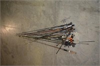 14PC ASSORTED RODS AND REELS