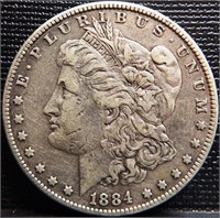 1884 Morgan Silver Dollar - Coin