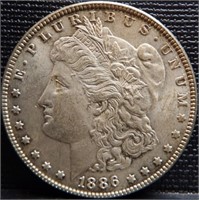1886 Morgan Silver Dollar - Coin
