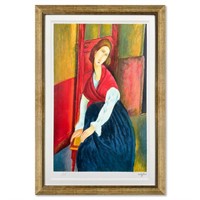 Amedeo Modigliani, "Jeanne Hebuterne" Framed Limit