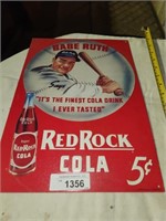 Vintage Babe Ruth Red Rock Cola Reproduction