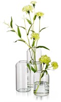 Glass Bud Vases for Flowers - Hewory Blown Modern