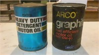 Vintage K-Mart & Arco Oil Cans