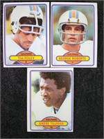 Football Cards Dolphins - Foley. Roberts. Tillman